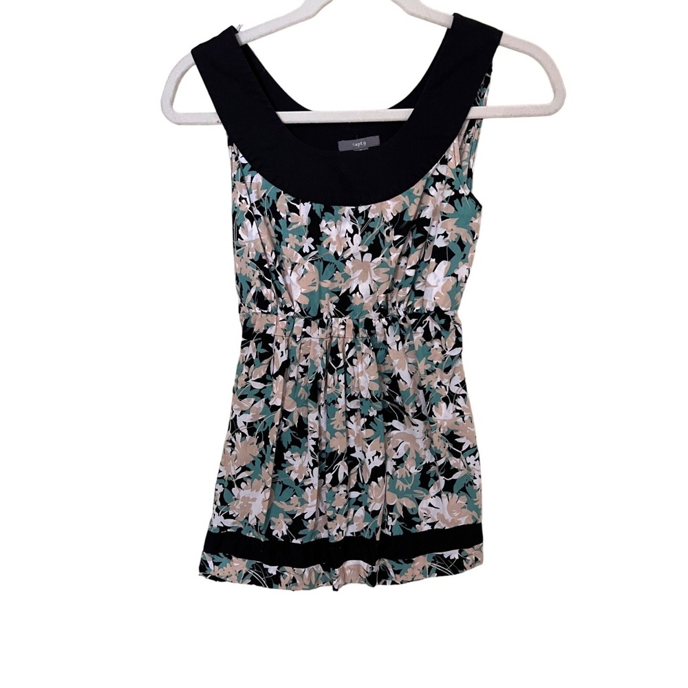 Apt. 9 Womens Floral Sleeveless ‎ Babydoll Top S 90s y2K